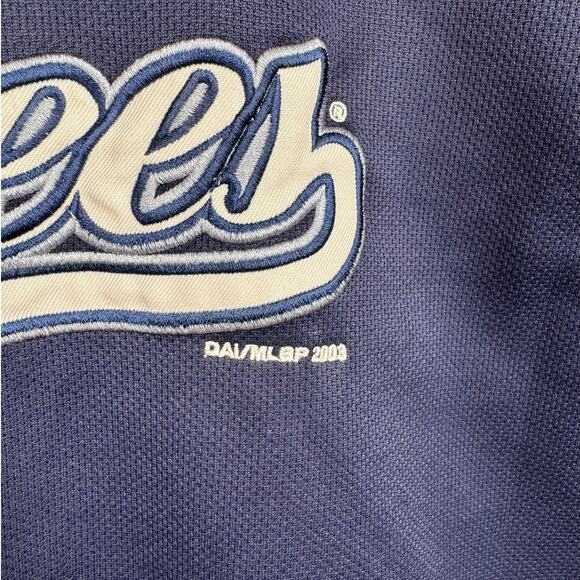 2003 New York Yankees Alfonso Soriano Jersey Sz XL Navy Blue #12 Stitched MLB - Picture 6 of 11